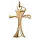 Perforated cross in golden 800 silver 3.5x2.5cm s1