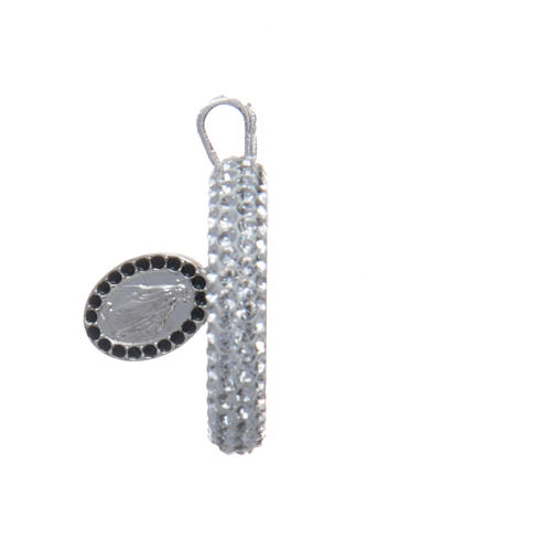 Medaille Anhänger Silber 925 und strass wunderbare Medaille 3