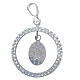 Charm with sett ring and Miraculous Medal in sterling silver s2