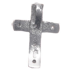 Croce pendente Argento 925 e zirconi bianchi 2x1,5 cm