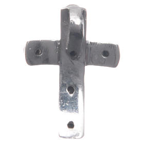 Croce Argento 925 e zirconi neri 2x1,5 cm