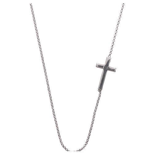 Necklace AMEN classic Cross silver 925 Rhodium finish 2