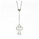AMEN Necklace Heart and Cross silver 925, mother-of-pearl Rhodium finish s1