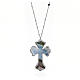 Necklace AMEN Cross silver 925 mother-of-pearl, Rhodium finish s1