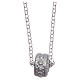 Colgante rosario blanco plata 925 s2