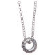 Rosary pendant white in 925 sterling silver s1