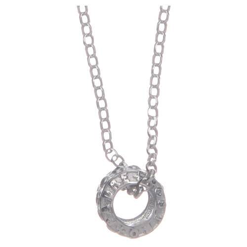 Ciondolo rosario nero argento 925 1