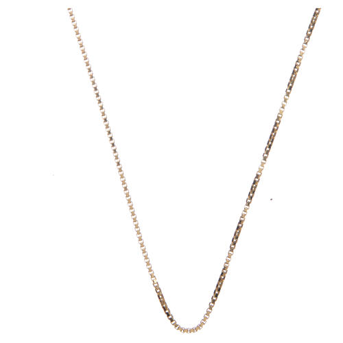 Venetian chain in 925 sterling silver finished in gold, 60 cm length 1
