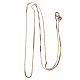 Venetian chain in 925 sterling silver finished in gold, 50 cm length s2