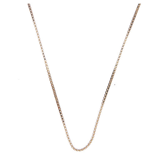 Venetian chain in 925 sterling silver finished in gold, 55 cm length 1