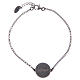 Pulseira Amen em prata 925 brunida Santo Anjo Latim s2