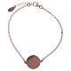 Amen bracelet in 925 sterling silver finished in rosè with Hail Mary prayer in latin s1