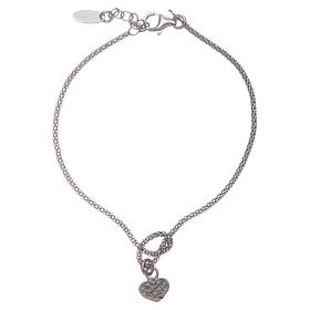 Bracelet Amen en argent 925 noeud avec coeur