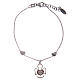 Bracciale Amen in Argento due cuori e angelo s1