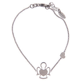 Bracciale Amen in Argento 925 cuore e angelo