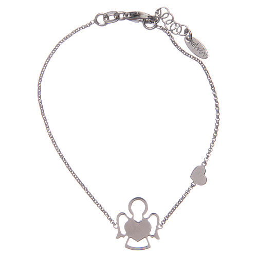 Bracciale Amen in Argento 925 cuore e angelo 2