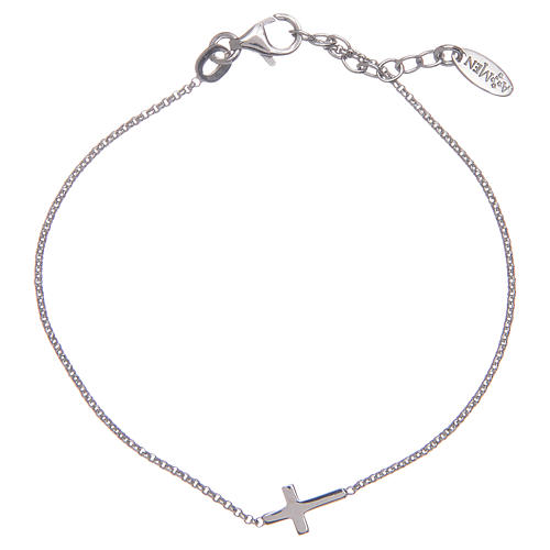 Armband AMEN Silber 925 mit Kreuz 2