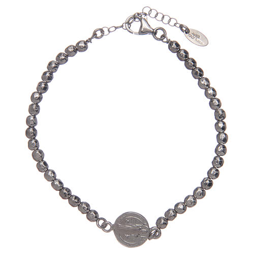 Saint Benedict men's bracelet in silver 2