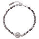 Saint Benedict men's bracelet in silver s1