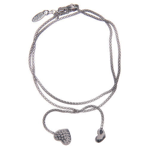 Amen-Armband mit Knoten und kleinen Herzchen Silber 925 2