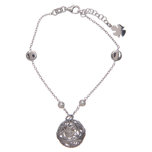 Angel caller ball AMEN bracelet 925 silver 2