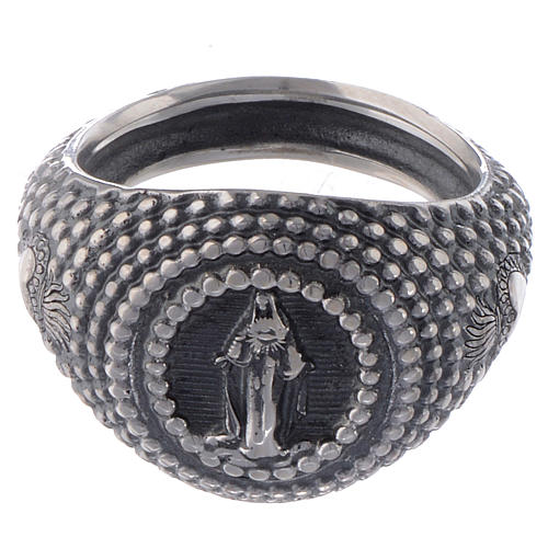 Pierścień Amen Cudowna Madonna srebro 925 3