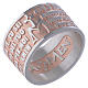 Hail Mary prayer ring in silver rosé AMEN s1