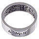 Prayer ring Our Father silver internal engraving in Italian AMEN s2