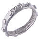 Rosary ring AMEN silver polished s1