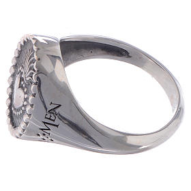 Silver ring Sacred Heart silver 925
