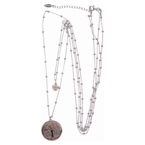 Amen long necklace with Tree of Life pendant in 925 sterling silver 3