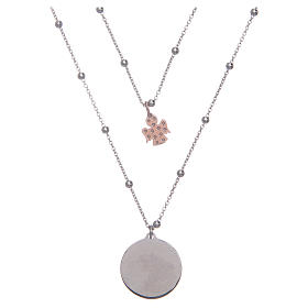 Collar Amen Árbol de la Vida y Ángel plata 925