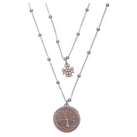 Amen choker with Tree of Life pendant in 925 sterling silver