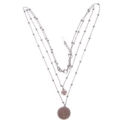 Amen choker with Tree of Life pendant in 925 sterling silver 3