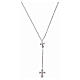 Kette AMEN Kreuzen Silber 925 und Zirkonen s2