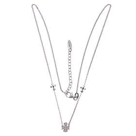 Collana Amen argento crocette e angelo