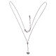 Amen necklace in silver with heart and cross s3