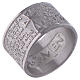 Prayer ring Pater Noster in Latin silver AMEN s1