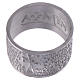 Prayer ring Pater Noster in Latin silver AMEN s2