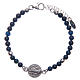 Armband AMEN S. Benedikt blauer Achat s1