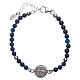 Armband AMEN S. Benedikt blauer Achat s2