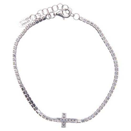 Bracelet Amen rivière croix et zircons 2