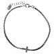 Pulseira riviera Amen cruz e zircões preto s2