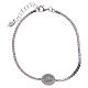 Amen tennis bracelet with zircons and Miraculous medal s2