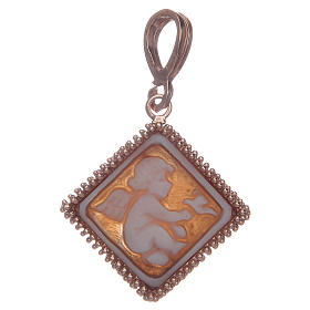 Ciondolo argento 925 angelo con cammeo