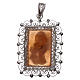 Silver feligree Cameo pendant Our Lady and Baby Jesus s2