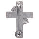 Brosche Diakon Kreuz mit grünen Emaillack Silber 925 s2