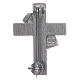 Brosche Diakon Kreuz mit roten Emaillack Silber 925 s2