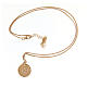 Amen necklace in silver finished in rosè Angel of God s3