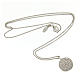 Amen necklace choker for men with Hail Mary prayer in latin in 925 sterling silver s3